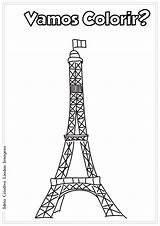 Eiffel Colorir Desenhos Eifel sketch template