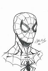 Spiderman Spider Man Drawing Face Easy Drawings Color Sketches Coloring Draw Pages Amazing Clipart Deviantart Getdrawings Cliparts Library Style Web sketch template