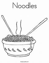 Noodles Coloring Pages Dinner Colouring Food Worksheet Noodle Spaghetti Week Twisty Color Printable Outline Sheets Pasta Macaroni Print Twistynoodle Favorites sketch template