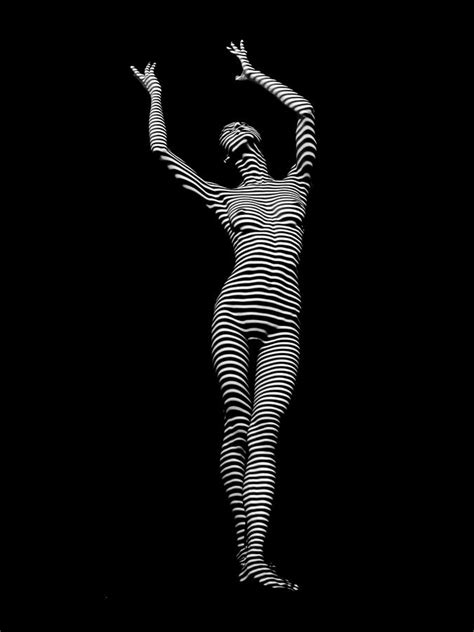 9686 Dja Female Form Arms Up Black White Abstract Photograph By Chris