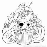 Cute Drawing Muffin Cupcake Getdrawings sketch template