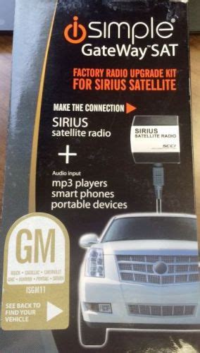 purchase isimple factory radio upgrade kit  satellite radio isgm  searcy arkansas
