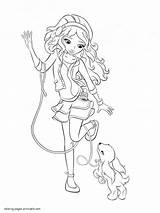 Friends Lego Coloring Pages Andrea Pet Her Print Printable Look Other sketch template