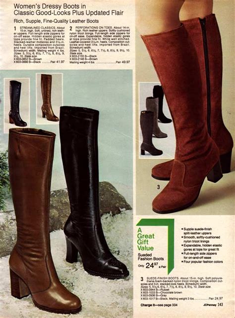 1970s boots crinkle platform granny stretch boots and more