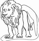 Lion Coloring Pages Printable Kids Colour Drawing Getdrawings Procoloring sketch template