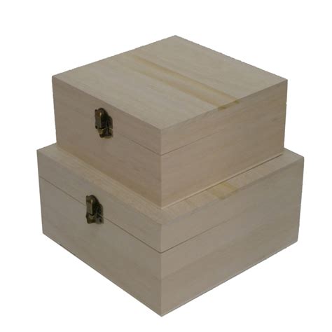 boyle wood square box  catch set   bunnings warehouse