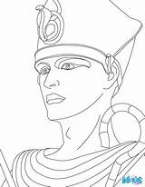 Ramses Pharaoh Pharao Ausmalbild Moses Hellokids Ausmalen Pharoah Egypte Zapisano Kleurplaten sketch template