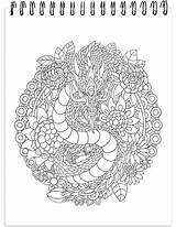 Kasih Stevan Dragons Colorful Illustrated Coloring sketch template