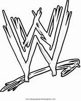 Wwe Coloring Pages Logo Popular sketch template