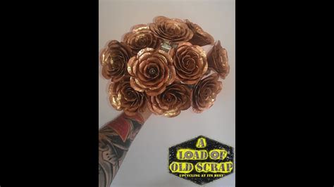 creating  rose   sheet  copper youtube