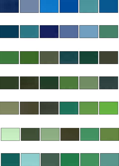 standard ral color chart