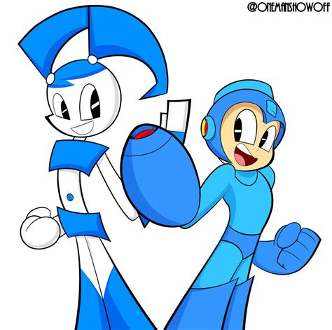 Jenny And Mega Man By Onemanshowoff On Deviantart