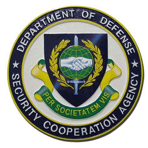 dod security cooperation agency seal american plaque company