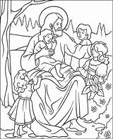 Jesus Kids Colouring Thecatholickid Bibel Tegninger Disciples Motiver Tegneark Kinder Lds Lord Fra Jule Fargelegg sketch template