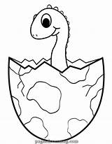 Dino Malvorlage Hatching sketch template