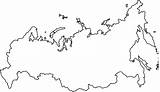 Outline Asia Russia Map sketch template