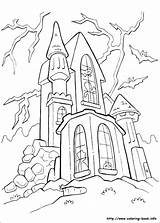 Halloween Coloring Pages House Haunted Myers Michael Printable Kids Book Adult Colouring Color Choose Board sketch template