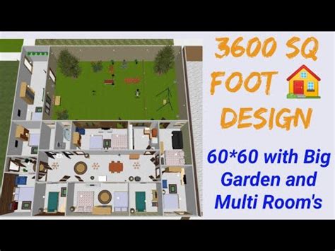 square foot design  design banglo  multi rooms  big garden youtube