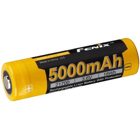 fenix flashlight  rechargeable li ion battery arb