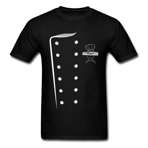 chef costume design  shirt print men cooks  shirt uniform tshirt