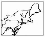 Northeast Northeastern Eastern Printablemapaz sketch template