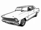 Coloring Pages Chevy Cars Classic Truck Car Chevelle Color Tocolor Nova Chevrolet Copo Old Template 1968 Camaro Place Rod Hot sketch template