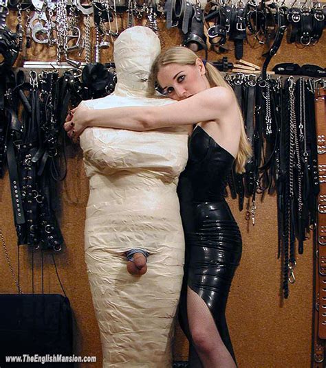 wrapped up tight bondage mummification