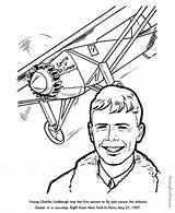 Coloring Lindbergh Charles Pages History American Kids Louis St Spirit Amelia Sheets Colouring Earhart Printables Drawing Printable Usa Color Print sketch template