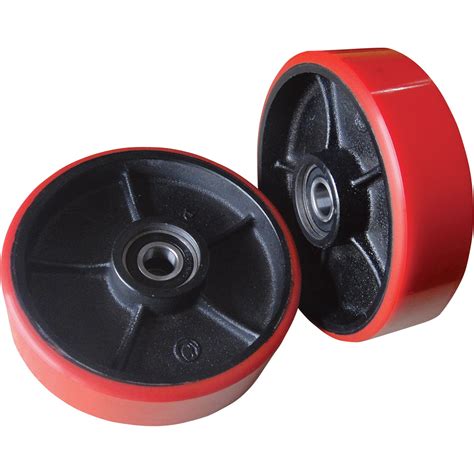 roughneck rear pallet truck replacement wheels pair   northern tool equipment