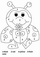 Coloring Ladybug Zahlen Toddler Preschoolers Vorschule Ausmalen Zahlenbilder Ladbug Erwachsene Bastelarbeiten Patenkind Wenn Mal sketch template