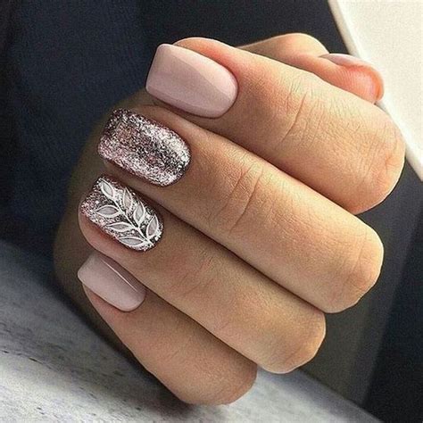 Short Nail Designs Rose Gold