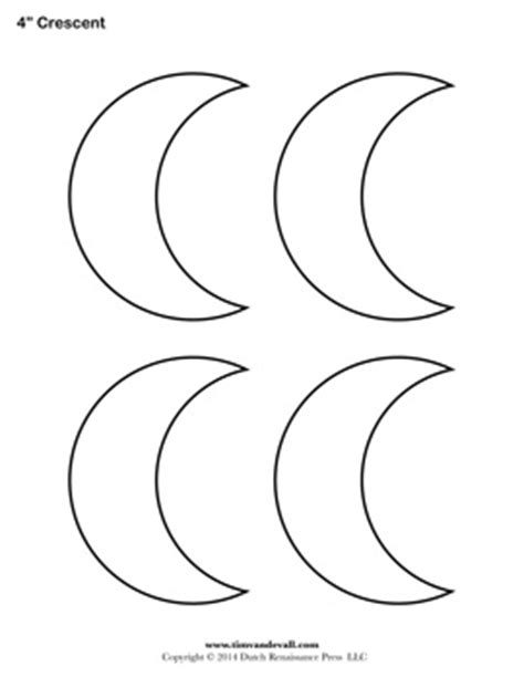 crescent templates tims printables