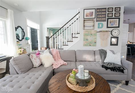 spring  front door living room