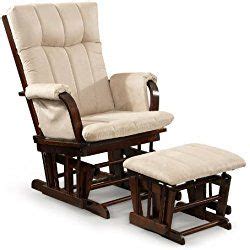 artiva usa home deluxe mocha microfiber cushion cherry wood nursery glider chair  ottoman set