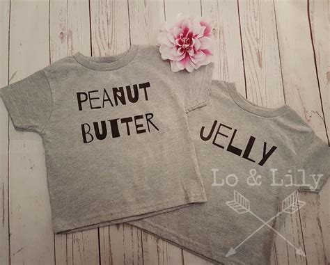 peanut butter jelly shirt set wwwlonlilyetsycom peanut butter