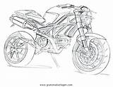 Monster 1100 Malvorlage Stampare Trasporto Mezzi Motociclette Transportmittel Kategorien Condividi sketch template