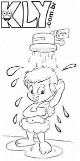 Banho Higiene Atividades Corporal Infantil Atividade Desenhar Corpo Educação sketch template