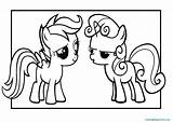 Coloring Belle Sweetie Pages Pony Little Color Getdrawings Getcolorings sketch template