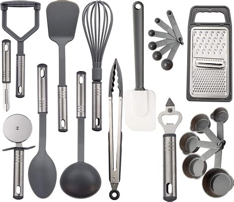 ldc lux decor collection cooking utensils set kitchen accessories nylon cookware set kitchen