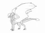 Leafwing Dragons sketch template