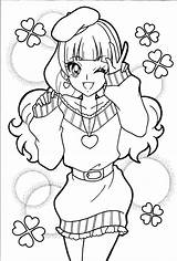 Coloring Pages Glitter Precure Force Princess Cute Chibi Smile Girls Fun Princesses Fresh Template Getdrawings Sailor Moon Books Sheets Cure sketch template