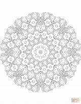 Coloring Mandala Kaleidoscope Pages sketch template