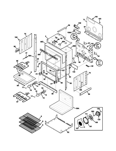 oven diagram parts list  model plebtdca frigidaire parts