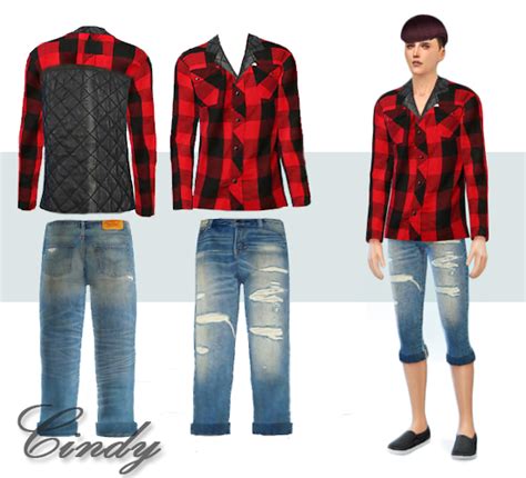 outfit  males sims  male clothes