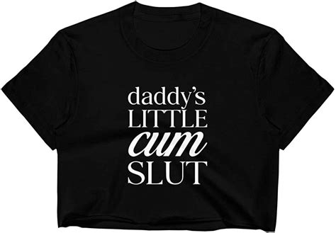 daddys little cum slut crop top bdsm little space abdl t age play