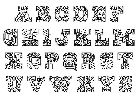 printable alphabet printablee