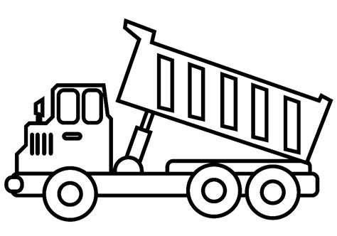 easy dump truck coloring pages dump truck coloring pages coloring