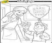mothers day coloring pages color   printable