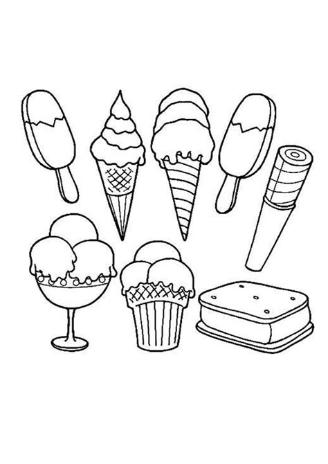 coloring page printable ice cream coloring page coloring home