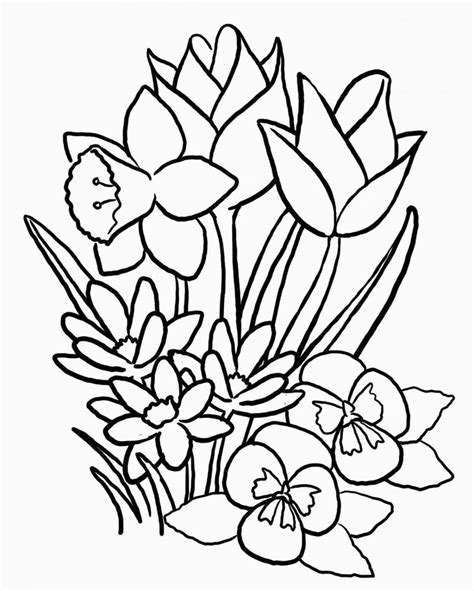 coloring simple flower coloring page  print freer adults coloring home